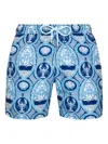 Bluemint Arthus Lobster Shell Swim Shorts In Blue