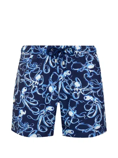 Bluemint Arthus Octopus-print Swim Shorts In Blue