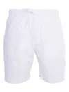 Bluemint Chris Elasticated-waist Cotton Blend Shorts In White