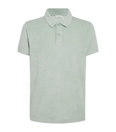 Bluemint Cotton-blend Terry Yam Polo Shirt In Green