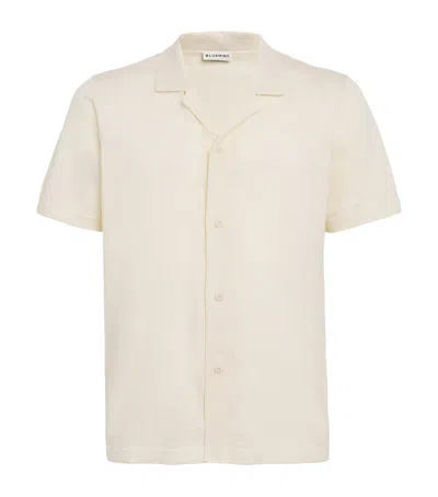 Bluemint Cotton Knitted Mars Shirt In Ivory