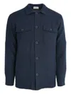 Bluemint Double-pocket Linen Shirt In Blue