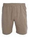 Bluemint Elasticated-waistband Linen Shorts In Brown