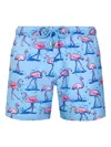 Bluemint Flamingo-print Swim Shorts In Blue