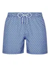 Bluemint Geometric-print Swim Shorts In Blue