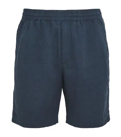 Bluemint Linen Edmund Shorts In Black