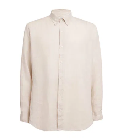 Bluemint Linen Martin Shirt In Ivory