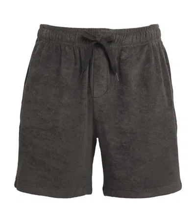 Bluemint Towelling Drawstring Shorts In Brown