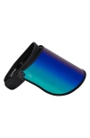 Bluestone Sunshields Full Lux Visor In Black/ Green Mermaid