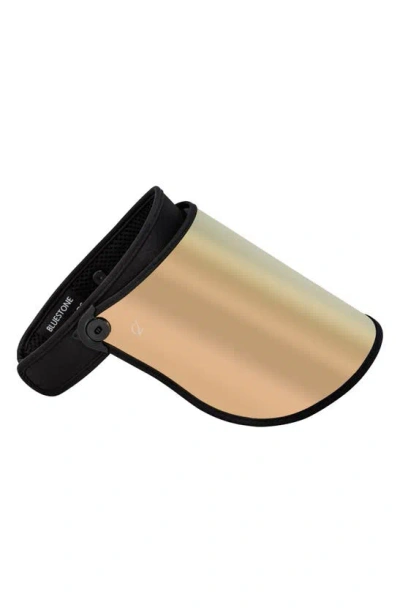 Bluestone Sunshields Full Lux Visor In Black/ Rose Gold Champagne