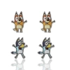 Bluey 4-pack Stud Earrings Set In Multi