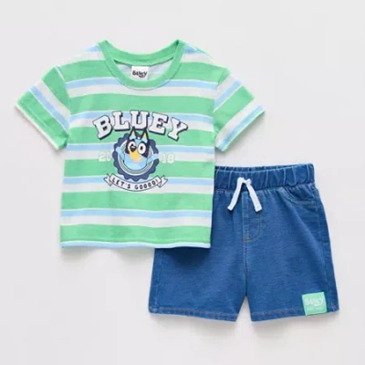 Bluey Baby Boys  2-pc. Short Set In Multi