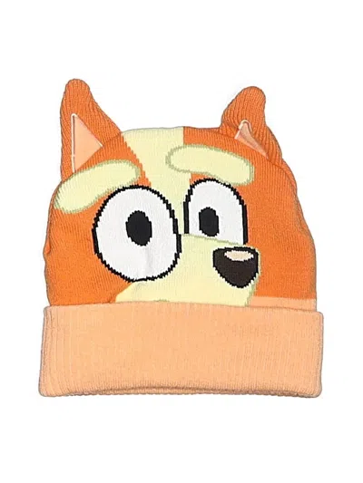 Pre-owned Bluey Kids' Beanie Hat In Orange