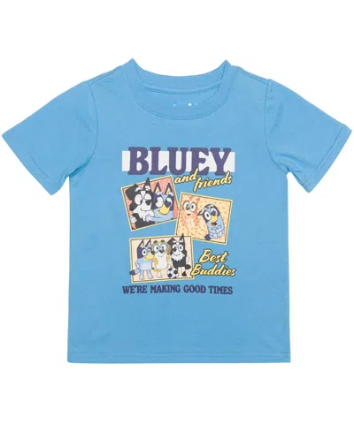 Bluey Babies' Boys' Toddler 2t-5t Good Times Short-sleeve T-shirt In Blue