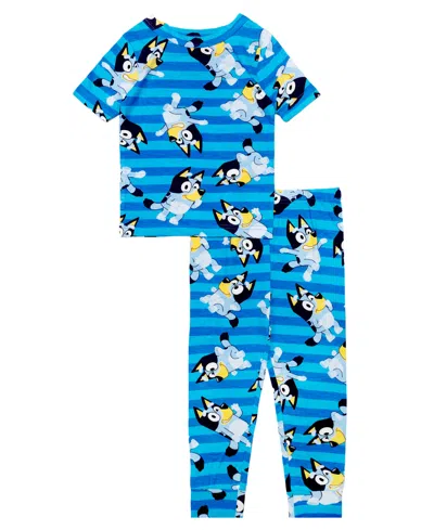 Bluey Babies' Boys' Toddler 2t-4t  Striped Top And Pants, 2-piece Pajama Set