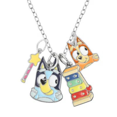 Bluey Kids'  Charm Necklace Official License, 16"+3" In Multi