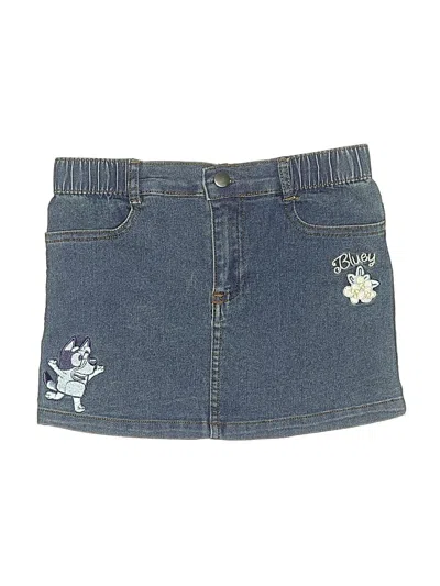 Pre-owned Bluey Kids' Denim Skirt In Blue