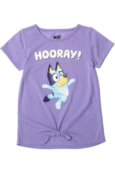 Bluey Kids'  Glitter T-shirt In  Purple