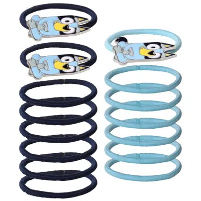 Bluey Hair Ties Pack Of 15 Official License, Elastic Bands For Hair In Multi