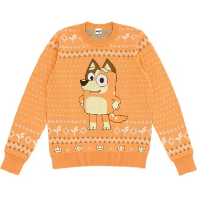 Bluey Holiday Sweater In Orange