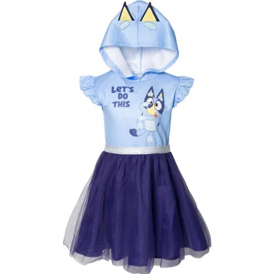 Bluey Kids'  Hooded Dress