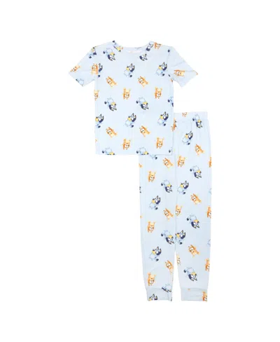 Bluey Kids' Little And Big Girls 2-piece Short Sleeve T-shirt And Long Pant Pajama Set In Assorted