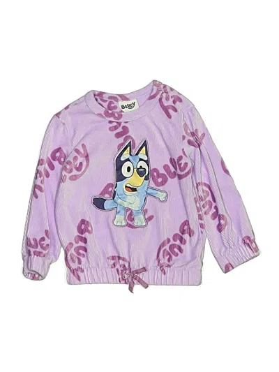 Pre-owned Bluey Kids' Long Sleeve Blouse In Purple