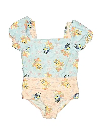 Pre-owned Bluey Kids' One Piece Swimsuit In Blue