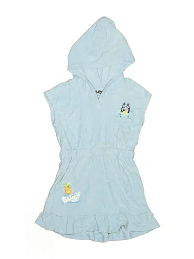 Pre-owned Bluey Kids' Poncho In Blue
