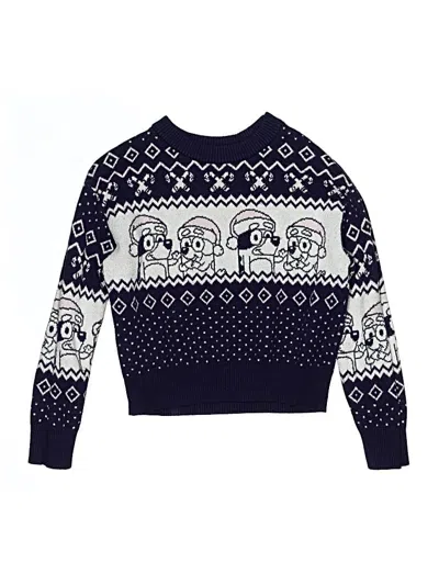 Pre-owned Bluey Kids' Pullover Sweater In Blue