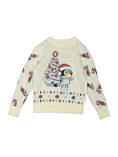 Pre-owned Bluey Kids' Pullover Sweater In Ivory
