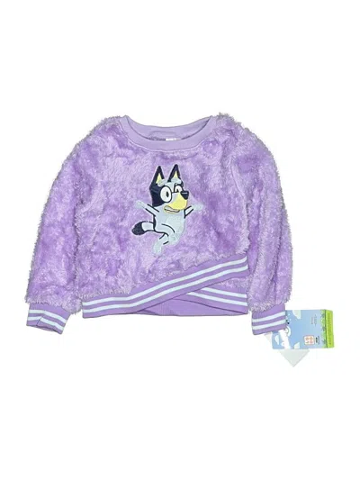 Bluey Kids' Pullover Sweater In Purple