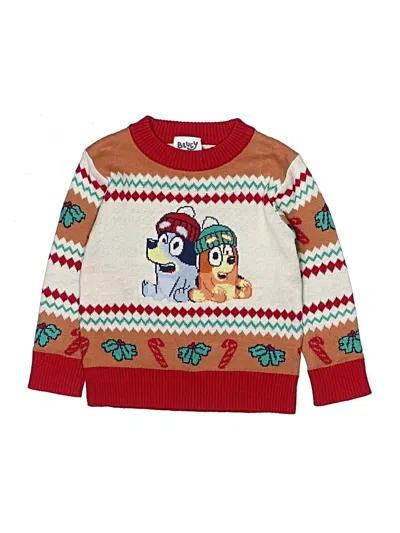 Pre-owned Bluey Kids' Pullover Sweater In Red