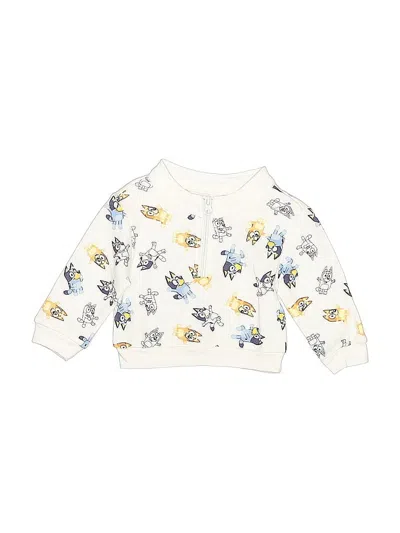 Pre-owned Bluey Babies' Pullover Sweater In White