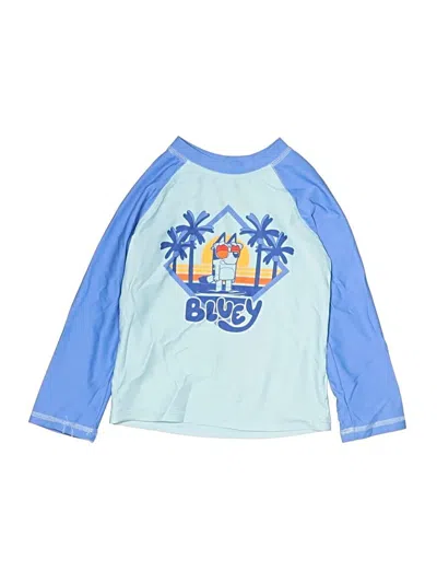 Pre-owned Bluey Kids' Rash Guard In Blue