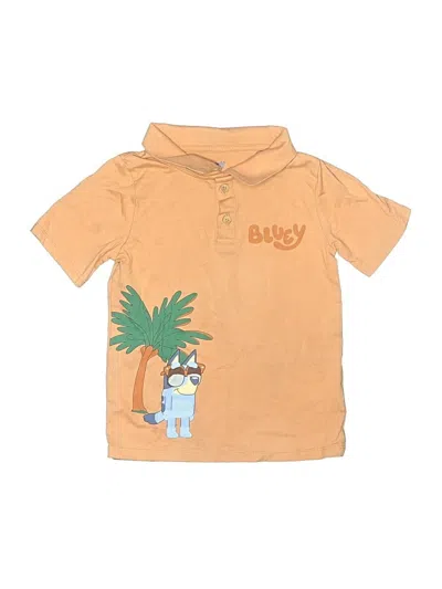 Pre-owned Bluey Kids' Short Sleeve Polo In Tan