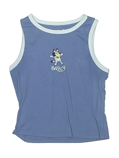 Pre-owned Bluey Kids' Sleeveless T-shirt In Blue