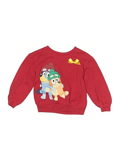 Pre-owned Bluey Kids' Sweatshirt In Red