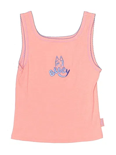 Pre-owned Bluey Kids' Tank Top Pink Halter Neckline Tops