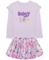 Bluey Toddler And Little Girls 2-piece  Long Sleeve Top And Skirt Set
