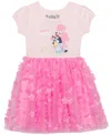 Bluey Toddler And Little Girls Short Sleeve Coco Dress In Light Pink