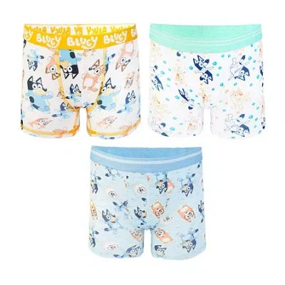 Bluey Babies' Toddler Boys  3 Pack Boxer Briefs Tabp4832 In Multi