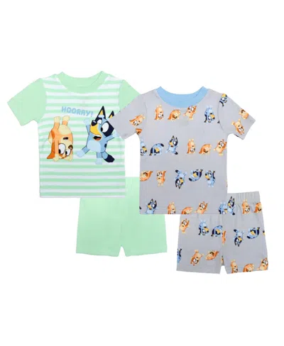 Bluey Kids' Toddler Boys Short Pajama Set, 4 Pc In Assorted