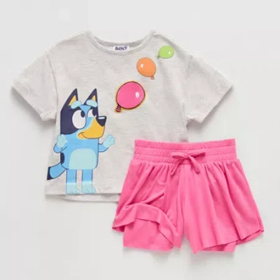 Bluey Babies' Toddler Girls  2-pc. Short Set In Pink