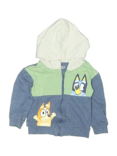 Pre-owned Bluey Kids' Zip Up Hoodie In Blue