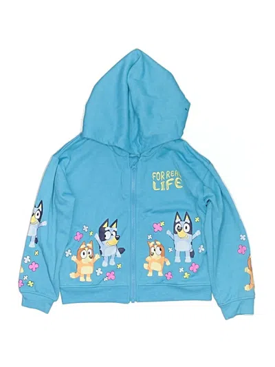 Pre-owned Bluey Kids' Zip Up Hoodie In Blue