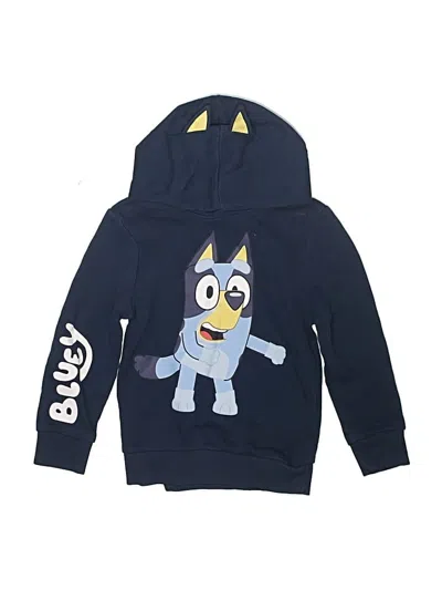 Pre-owned Bluey Kids' Zip Up Hoodie In Blue