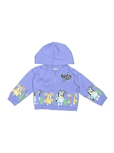 Pre-owned Bluey Kids' Zip Up Hoodie In Purple