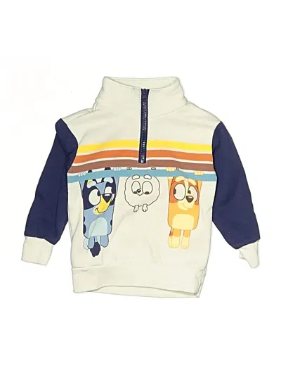 Pre-owned Bluey Kids' Zip Up Hoodie In White