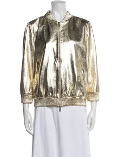 Pre-owned Blugirl Acetate Bomber Jacket In Multicolor